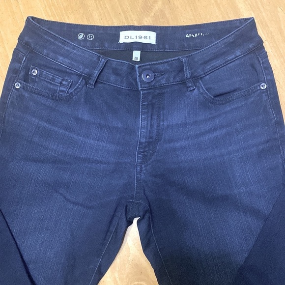 DL1961 Amanda Jeans Skinny Token Blue Denim Jeans Women’s 28 4 Way Stretch - Picture 2 of 10